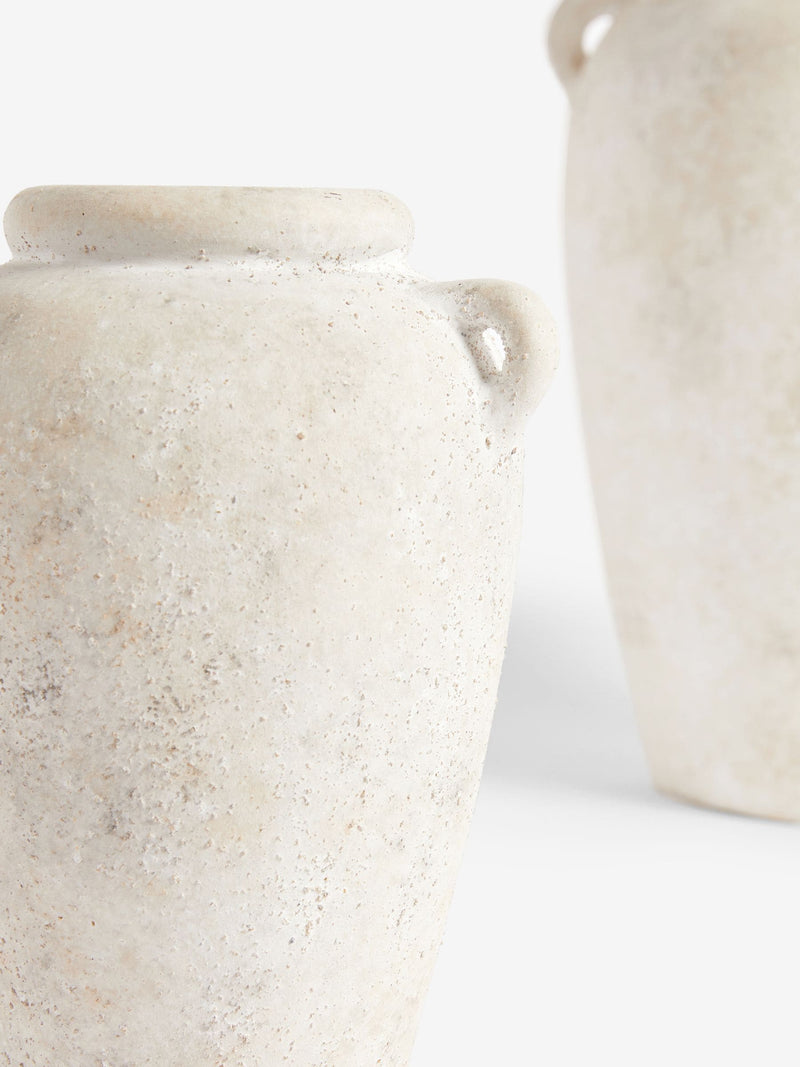 Lydford small textured ceramic flower vase, imported from the UK