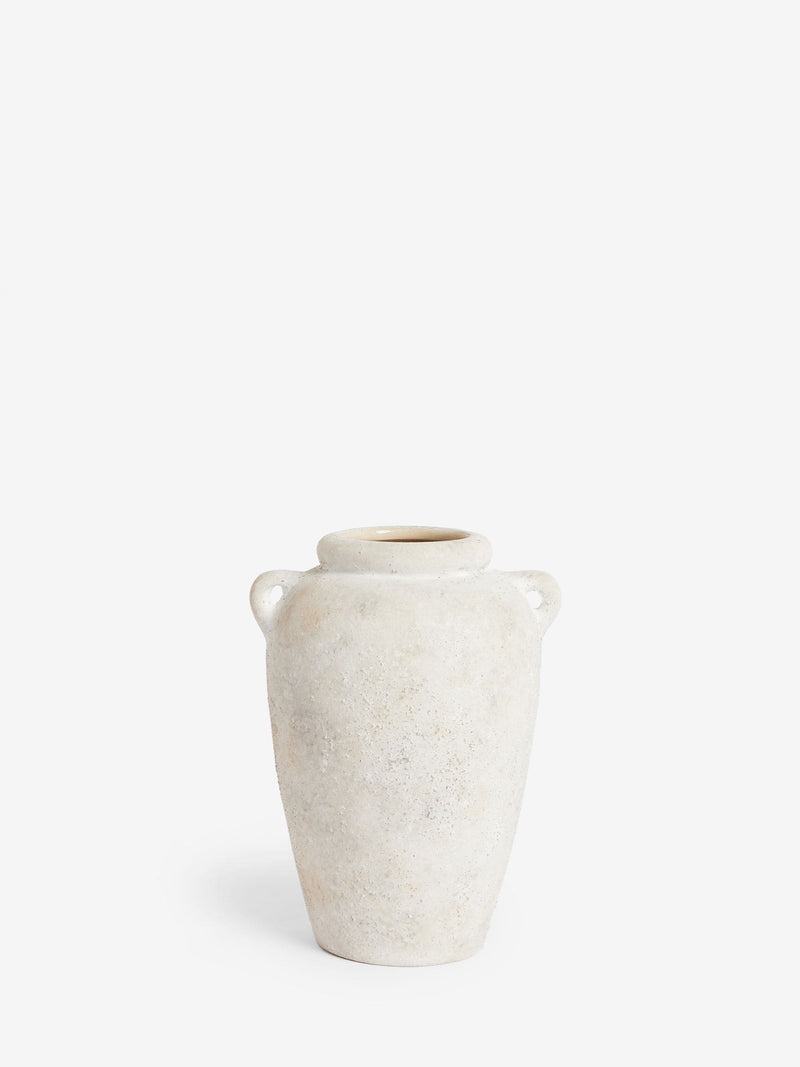 Lydford small textured ceramic flower vase, imported from the UK