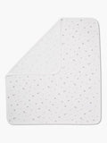 MORI white signature print baby blanket, UK version