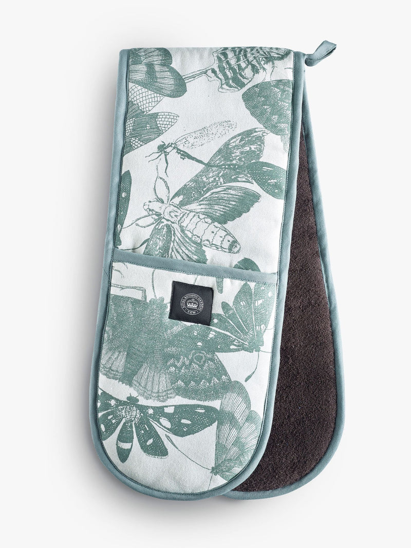 Kew Gardens Green Living Jewels oven glove and apron set, UK version
