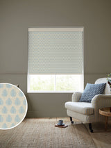 Next Emily Bond Sky Blue Jaipur Made to Measure Roller Blind- Buy online at McGrocer