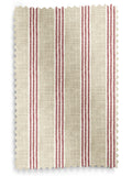 Emily Bond red George printed stripe roman blind 100% cotton, UK version