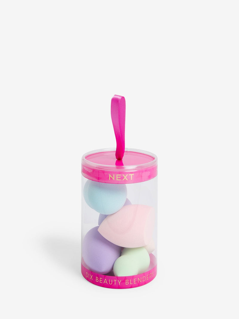 Six pastel makeup sponge blenders for seamless blending (British brand)