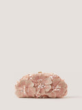 Monsoon pink floral embellished clutch bag, imported from the UK