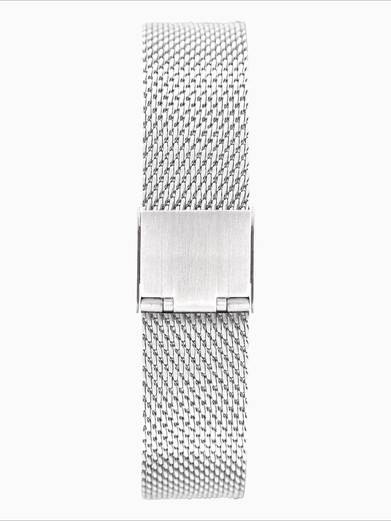 Limit silver tone analogue watch 38mm with mesh strap, imported from the UK