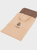 Osprey London brown chrome leather seat pad - British product