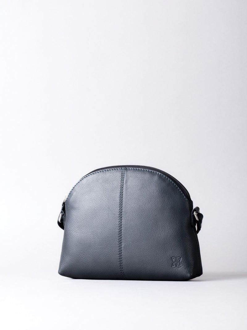 Lakeland Leather blue Elterwater cross-body bag - British product