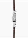 Limit ladies octagonal watch 26mm silver case brown strap, imported from the UK