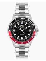 Next Limit Silver Tone 42mm Round Analogue Watch with Bracelet- Buy online at McGrocer