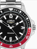 Limit men's analogue watch silver tone 42mm, UK version