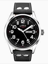Next Limit Black Limit Pilot Men's Analogue Watch 43mm- Buy online at McGrocer