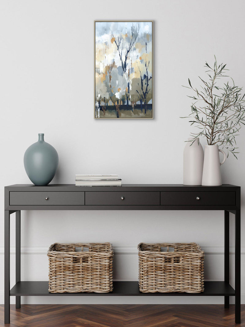 Silver Birch Blues wall art 67cm x 40cm - British product