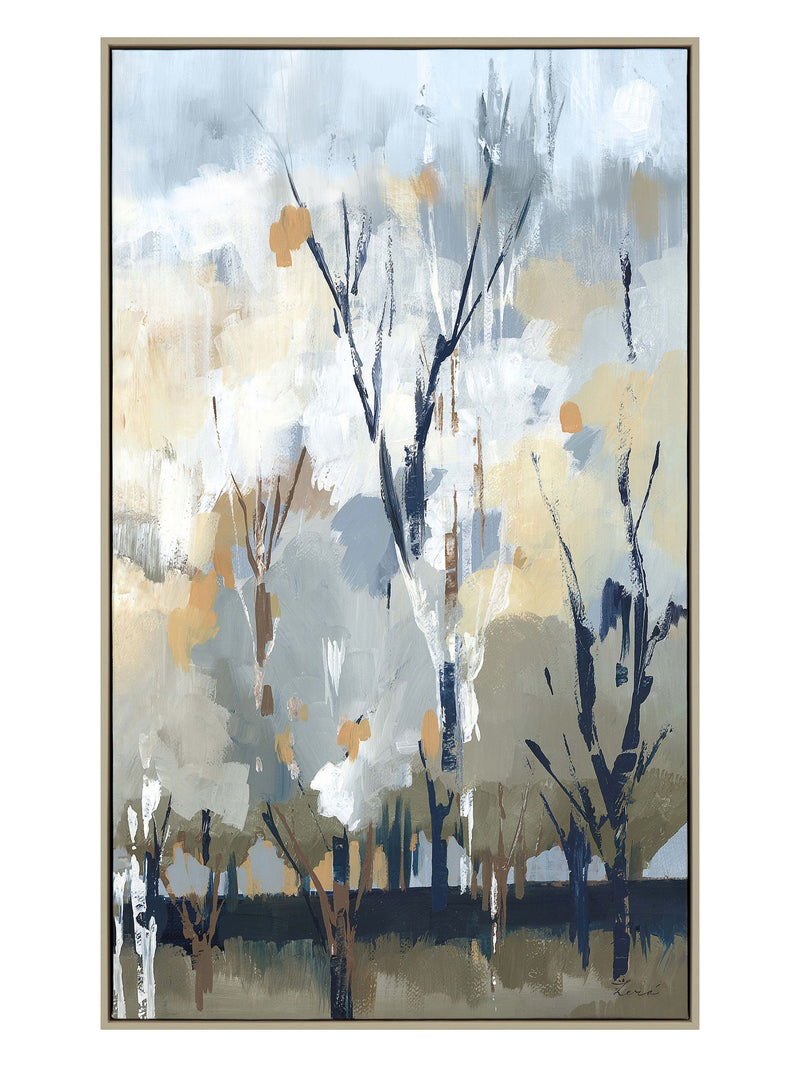 Silver Birch Blues wall art 67cm x 40cm - British product