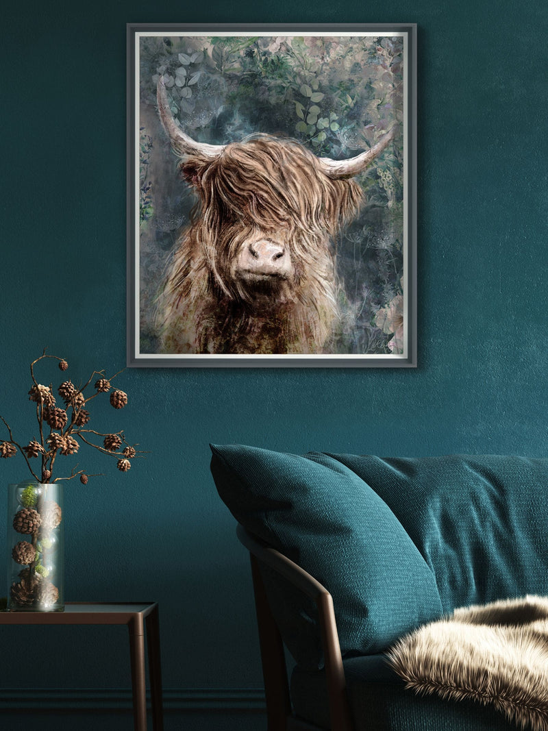Art Marketing Blue Dougal wall art canvas print - British product