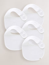 Next White 100% Cotton Baby Bibs 5 Pack- Buy online at McGrocer