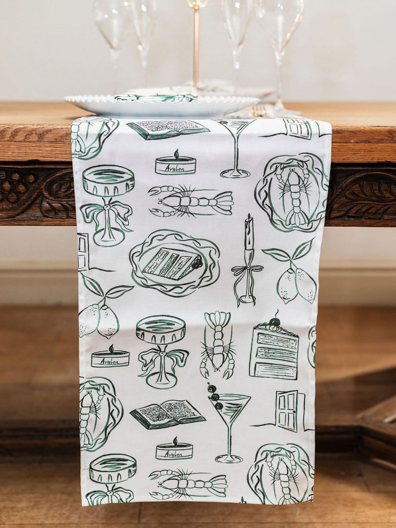 Avalon Home Just A Girl table runner 32x230cm (British brand)
