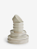 Mist White Lana 12 piece stoneware dinner set, imported from the UK