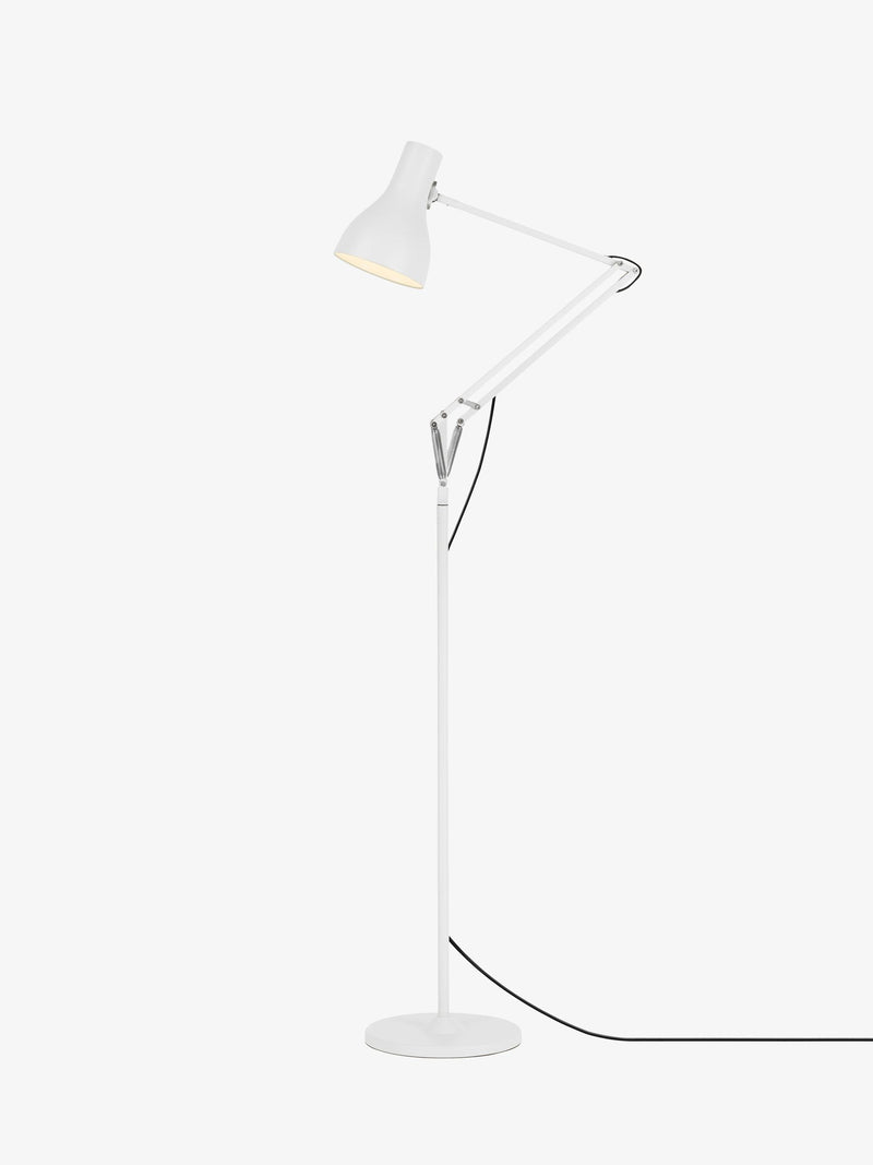 Anglepoise Type 75 white floor lamp, imported from the UK