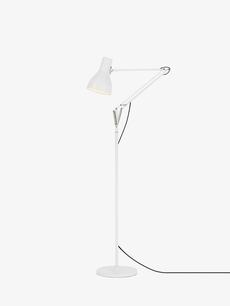 Anglepoise Type 75 white floor lamp, imported from the UK