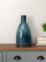 Next Voyage Maison Sapphire Thalassa Hand-Blown Glass Vase 35.5cm x 20cm x 20cm- Buy online at McGrocer