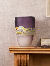 Next Voyage Maison Amethyst Marcellus Hand-Blown Glass Vase 22cm- Buy online at McGrocer