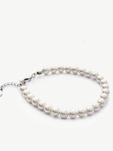 Next Ivory & Co Silver Manila and Pearl Classic Bracelet 17.5cm- Buy online at McGrocer