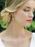Ivory & Co Silver Stockholm Pearl Circle Drop Pendant Necklace with 2cm pendant and 18cm chain, UK version