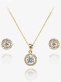 Ivory & Co rose gold pendant and earrings set, UK version