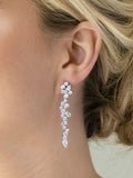 Ivory & Co silver drop earrings 5.4cm, UK version