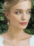 Ivory & Co rose gold vintage earrings 4.5cm, UK version