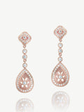 Ivory & Co rose gold vintage earrings 4.5cm, UK version