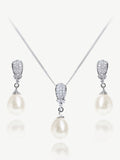 Ivory & Co Serrano pearl drop set 2.5cm, UK version