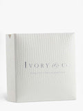 Ivory & Co silver classic pearl and crystal earrings in ivory, 1cm, UK version
