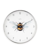 Next Acctim Clocks Chrome Bee Wall Clock 30cm- Buy online at McGrocer