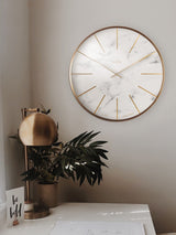Next Acctim White Marble Luxe Wall Clock 30cm- Buy online at McGrocer