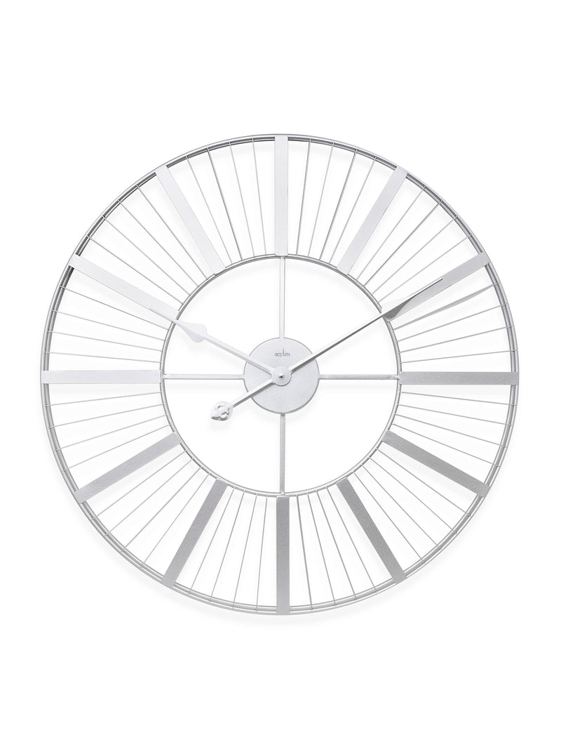 Acctim Silver Gardner 60cm wall clock - British product