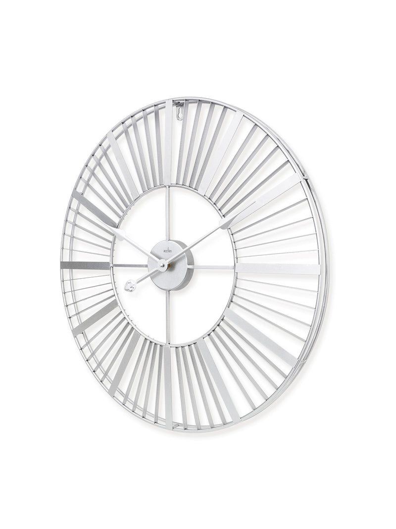 Acctim Silver Gardner 60cm wall clock - British product