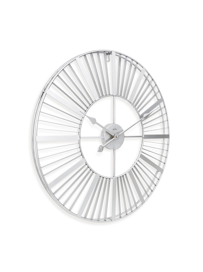 Acctim Silver Gardner 60cm wall clock - British product