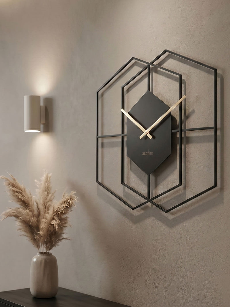 Acctim Clocks Matt Brass Addison 55cm wall clock - British product