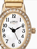 Limit gold oval analogue watch 20mm, UK version