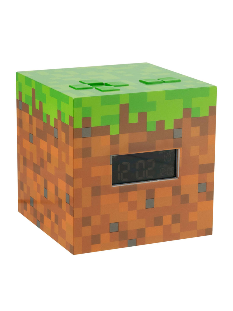 Minecraft Grass Block alarm clock - British product