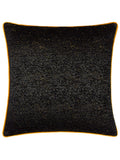 Riva Paoletti black galaxy chenille piped cushion 50cm - British product