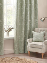Next Wylder Sage Green Sophia Floral Jacquard Cushion 50x50cm- Buy online at McGrocer