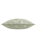 Wylder sage green floral jacquard cushion 50x50cm - British product