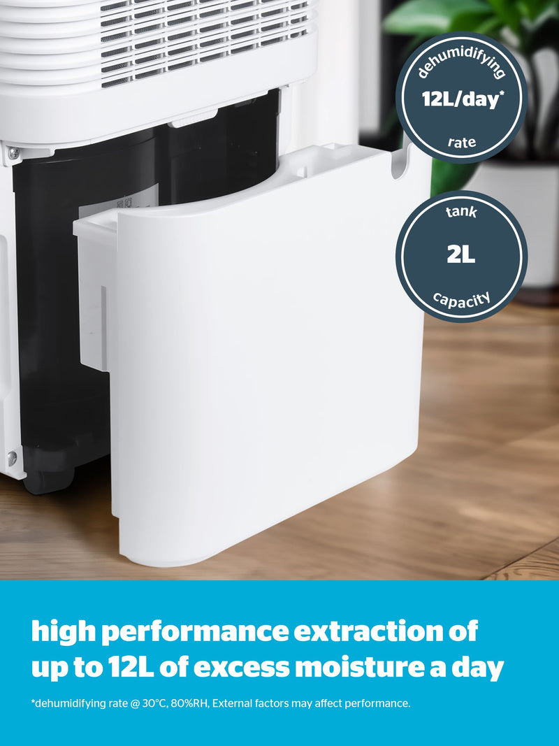 Silentnight Airmax 1200 dehumidifier 12L capacity, imported from the UK