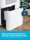 Silentnight Airmax 1200 dehumidifier 12L capacity, imported from the UK