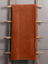 Next Voyage Maison Sunset Haze Quilted Velvet Throw 200cm x 140cm- Buy online at McGrocer
