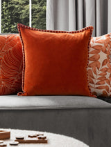 Next Voyage Maison Sunset Stitch Plain Blanket Stitched Velvet Cushion 50cm x 50cm- Buy online at McGrocer