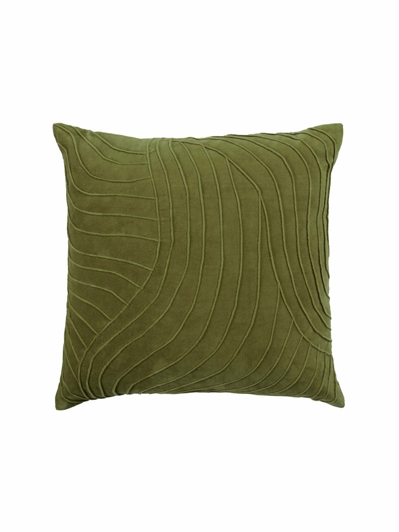 Voyage sage waterfall abstract cushion 50cm, imported from the UK