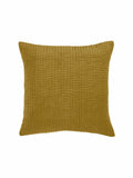 Voyage mustard yellow velvet cushion 50x50cm, UK version